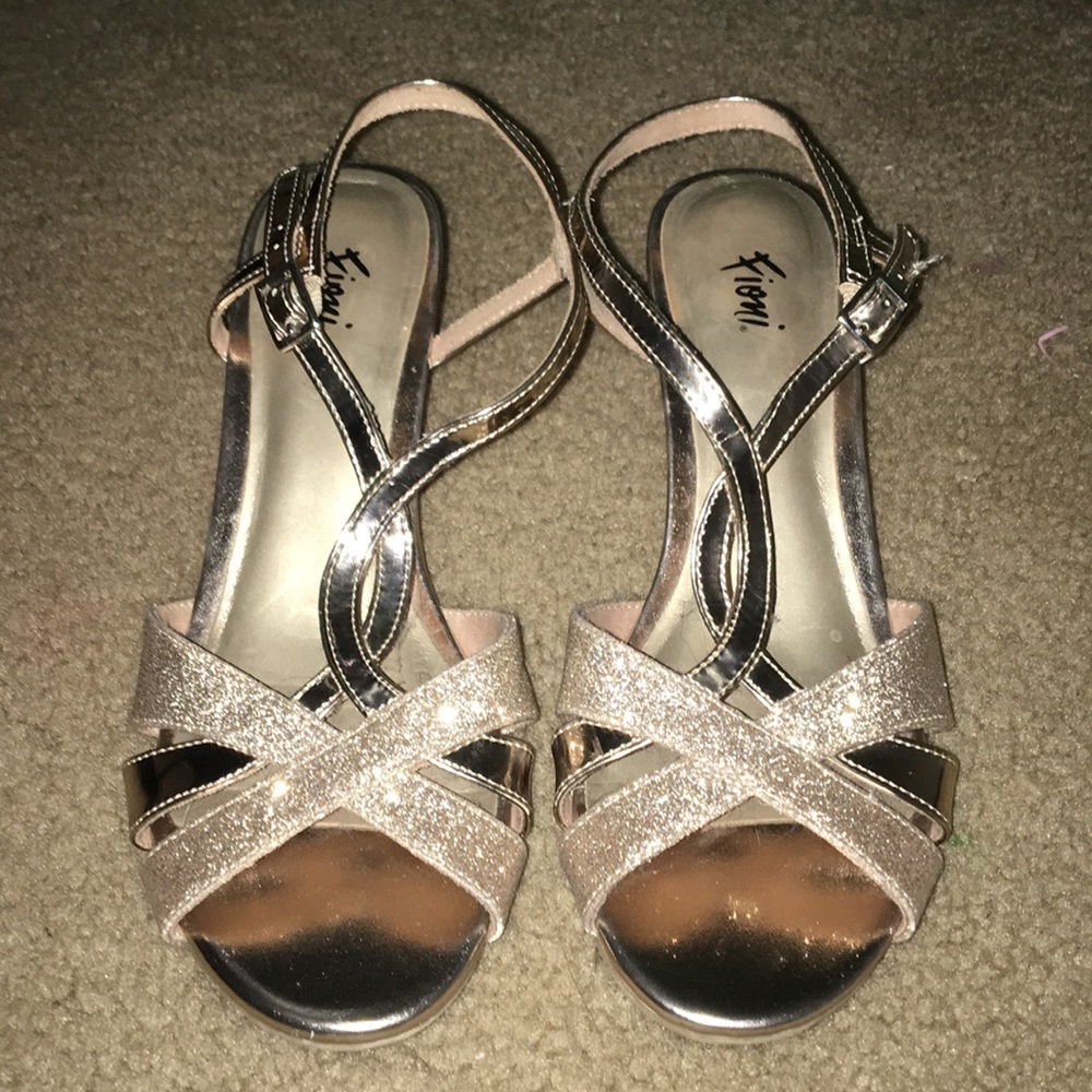 Gold High Heels
